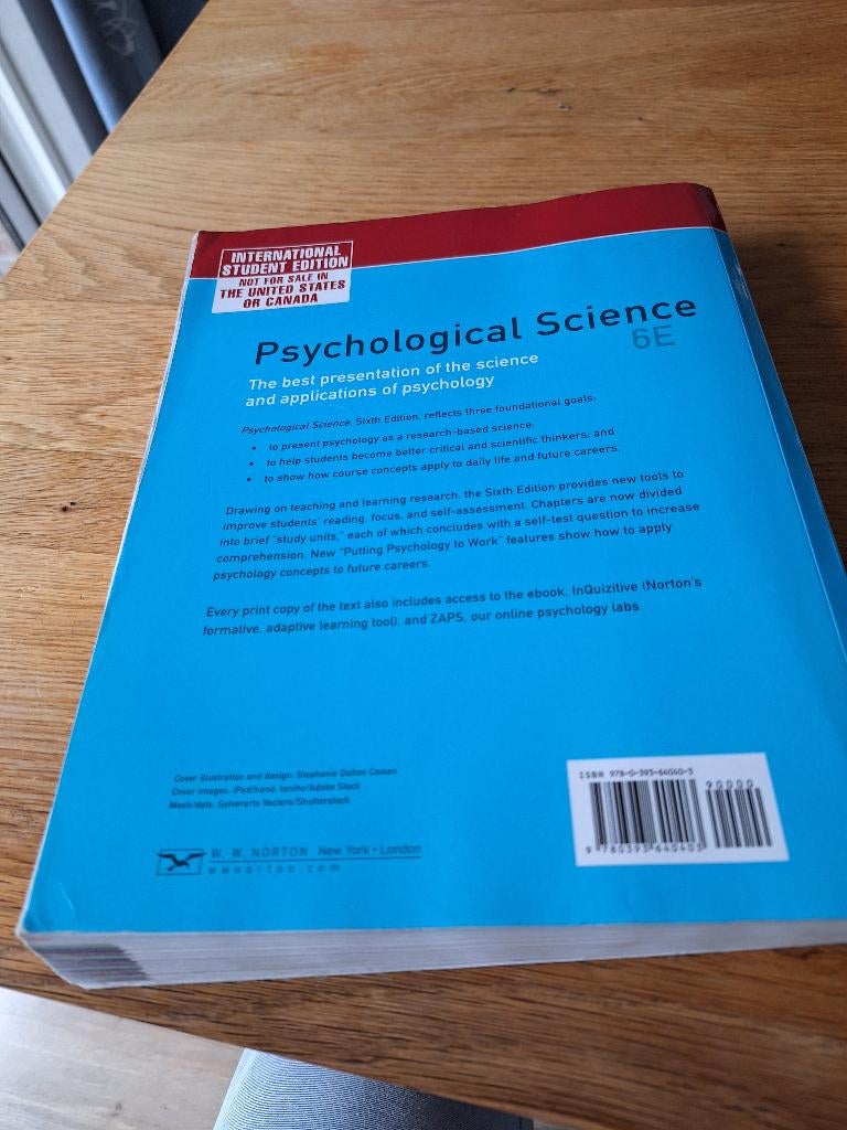 Psychological Science 6E, Ophalen of Verzenden, Zo goed als nieuw
