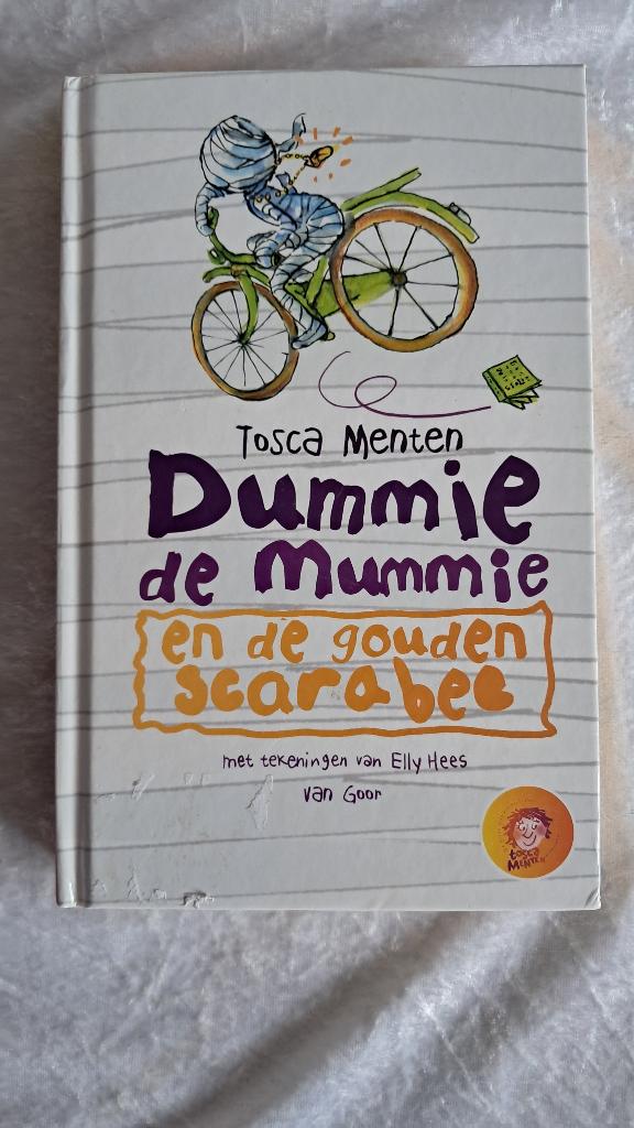 z.g.a.n boek Dummie de mummie, Tosca Menten, humor Egypte, Ophalen of Verzenden, Zo goed als nieuw, Tosca Menten, Fictie algemeen
