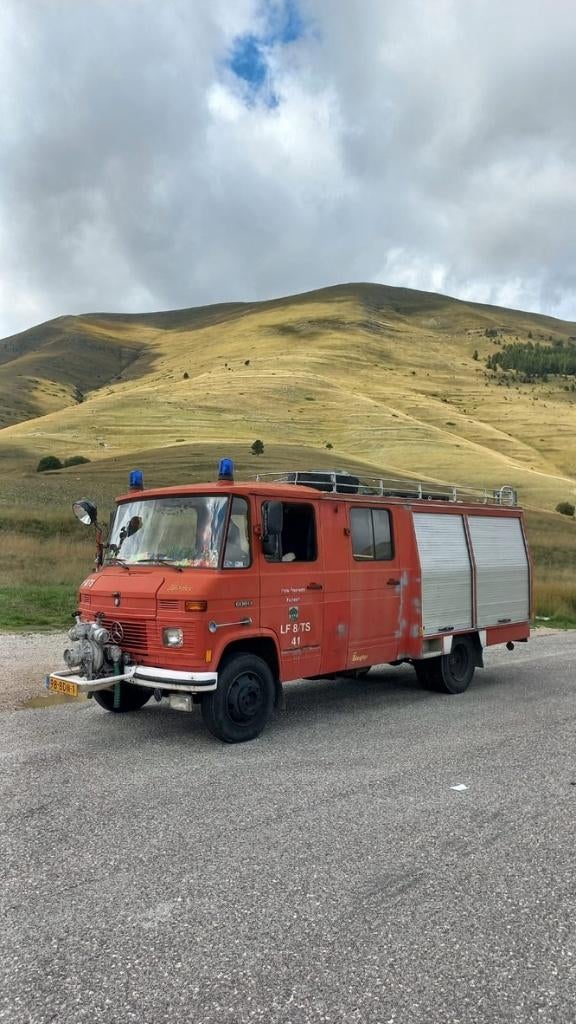 Camper-Brandweerbus 1983 MB 608 D MRB en milieuvrij, Buscamper of Camperbus, Imperial, Tot en met 2, Particulier