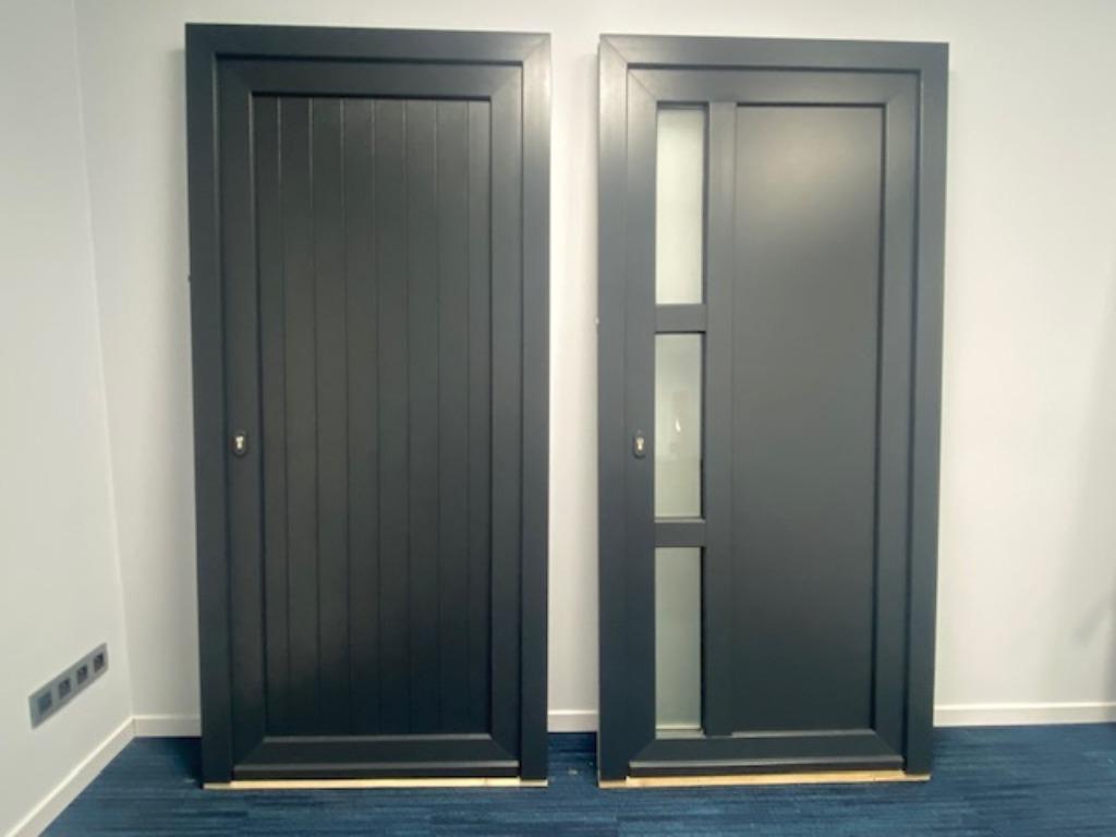 pvc deur, pvc kozijn, pvc schuifraam, kunststof raam, Woodec, Glas, 80 tot 100 cm, Nieuw, Ophalen of Verzenden