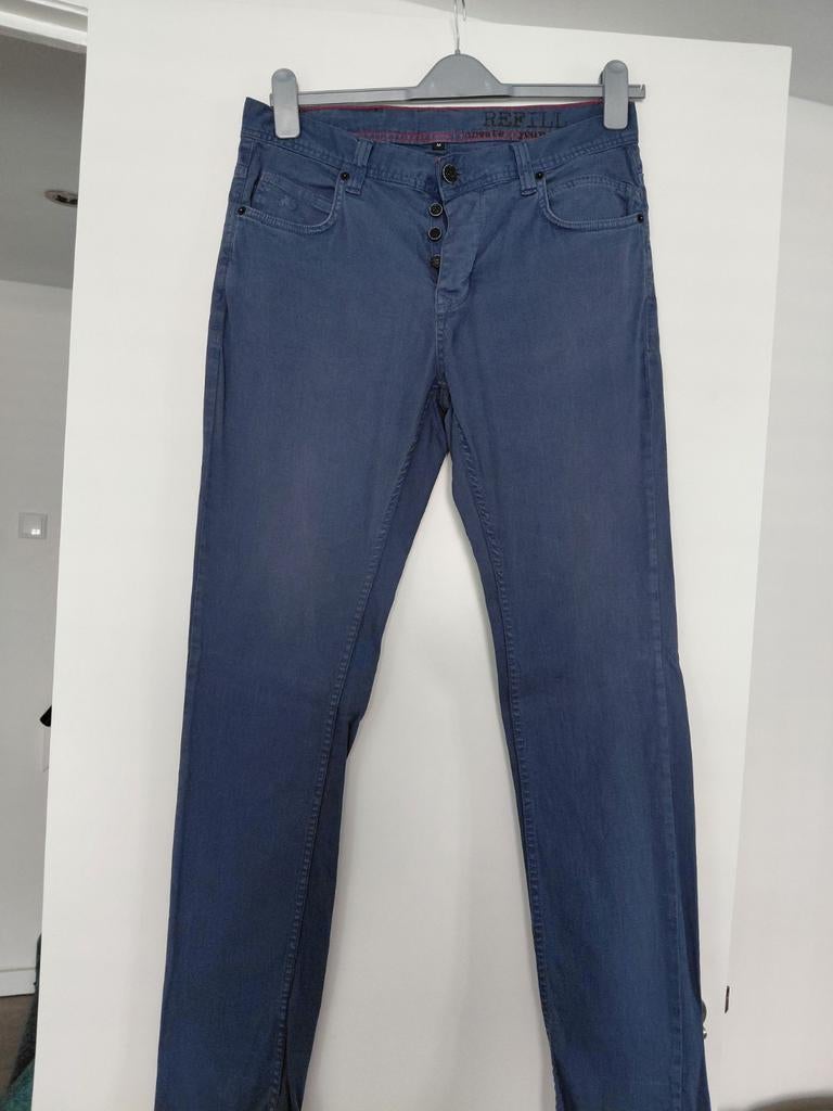 Blauwe Refill heren broek - Maat M, Refill, Ophalen of Verzenden, Zo goed als nieuw, Maat 48/50 (M)
