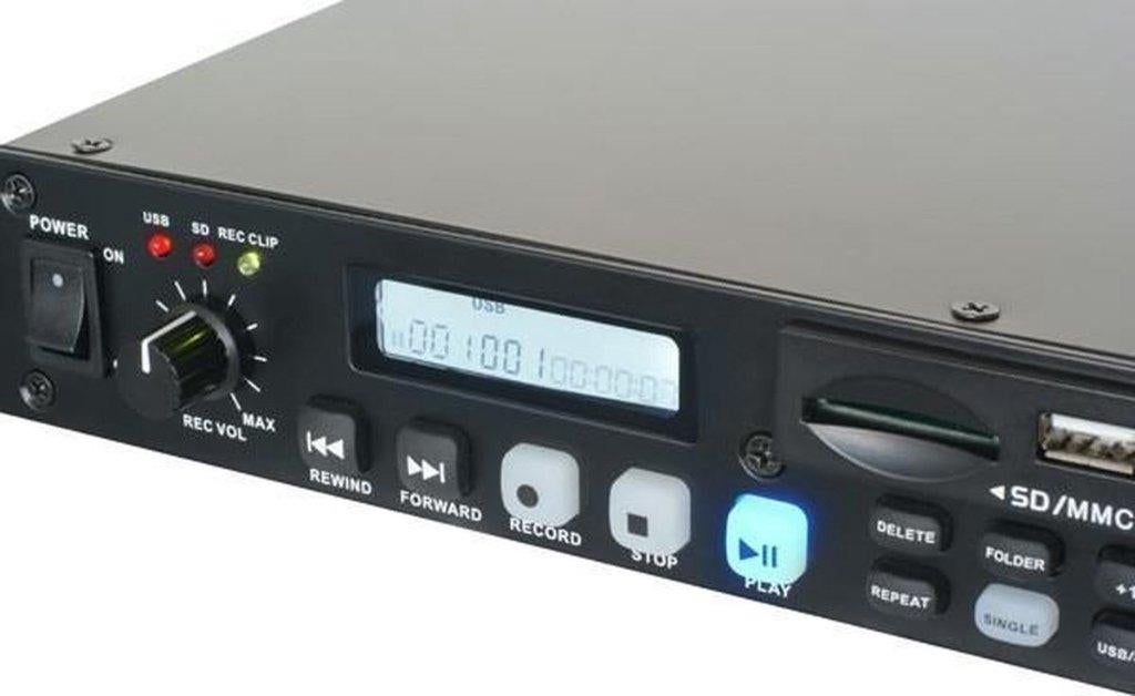 Power Dynamics PDC-45 Dubbele USB/SD speler + opname functie, Audio, Tv en Foto, Professionele Audio-, Tv- en Video-apparatuur