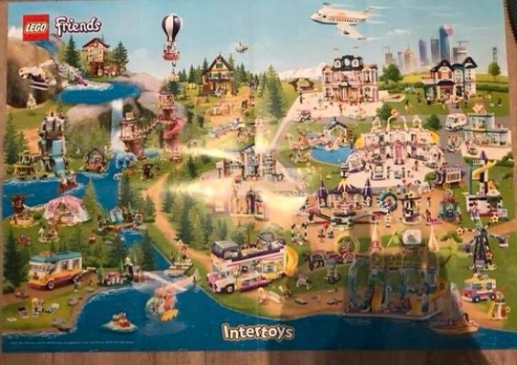 Nieuwe Lego Friends poster, Rechthoekig Liggend, Nieuw, Ophalen of Verzenden, A1 t/m A3