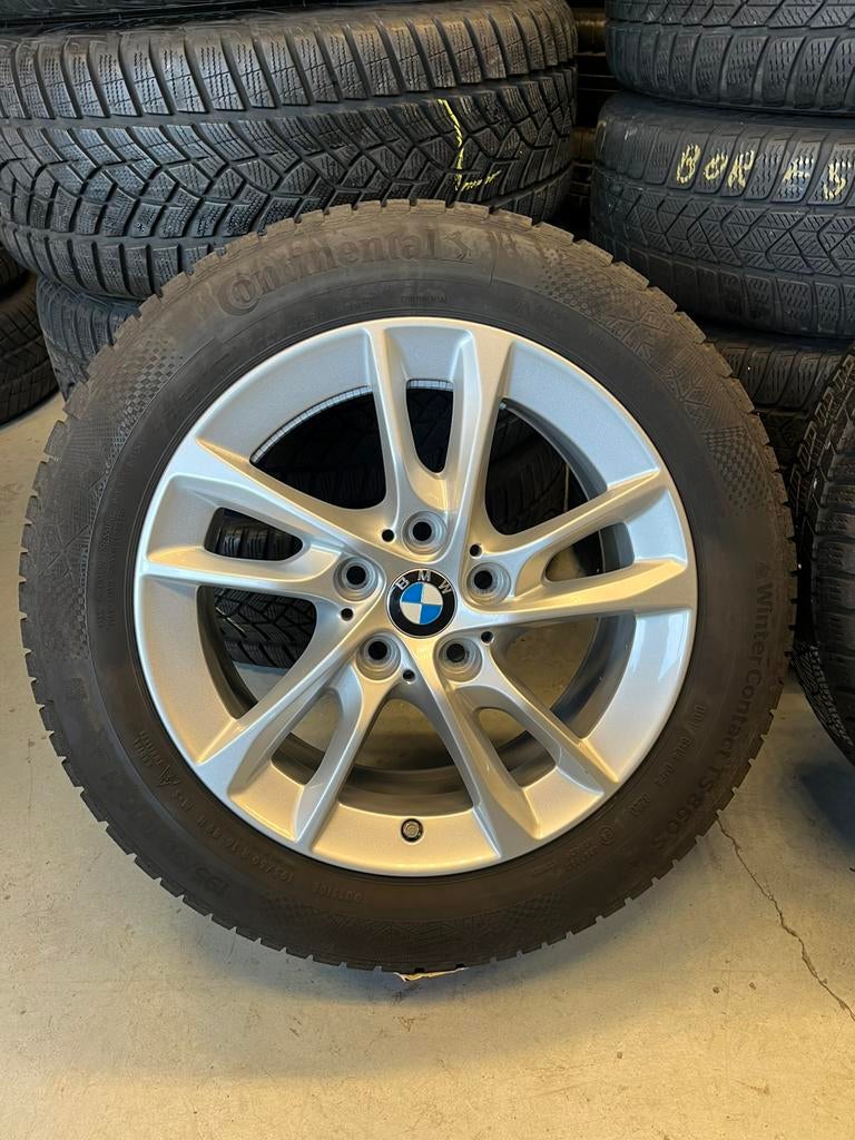 Originele Bmw 1 Serie F40 Winterset Continental TPMS, Ophalen, Gebruikt, 16 inch, Banden en Velgen