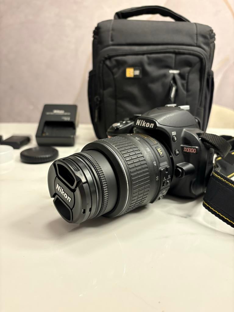 Nikon D3100 Kit met 2 objectieven + veel extra's KOOPJE!!, Gebruikt, Spiegelreflex, Ophalen of Verzenden, Nikon