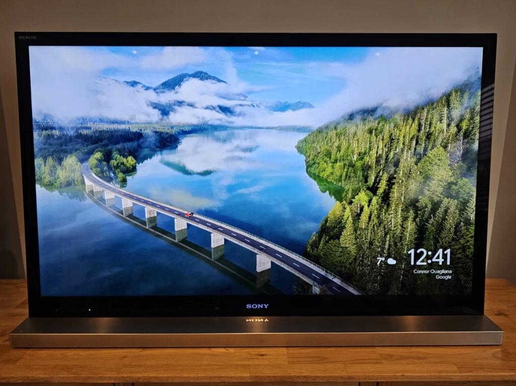 Sony Bravia 46" Full HD TV + Surround Soundbar + Standaard!, Ophalen, Gebruikt, LCD, 120 Hz