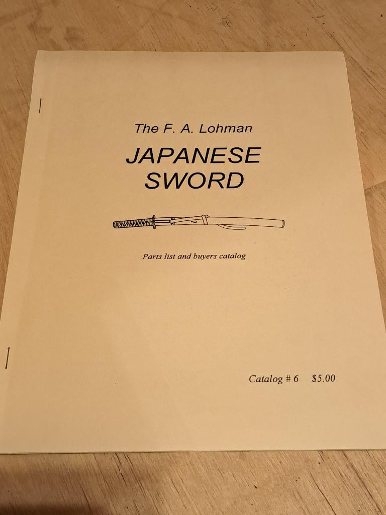 Japanese sword part list, Ophalen of Verzenden, Zo goed als nieuw, Vechtsport