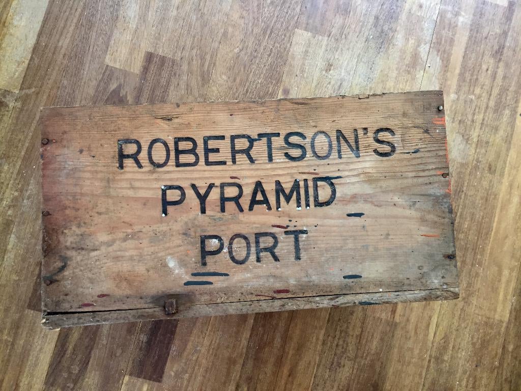Vintage Houten kist Robertson's Port, Ophalen of Verzenden