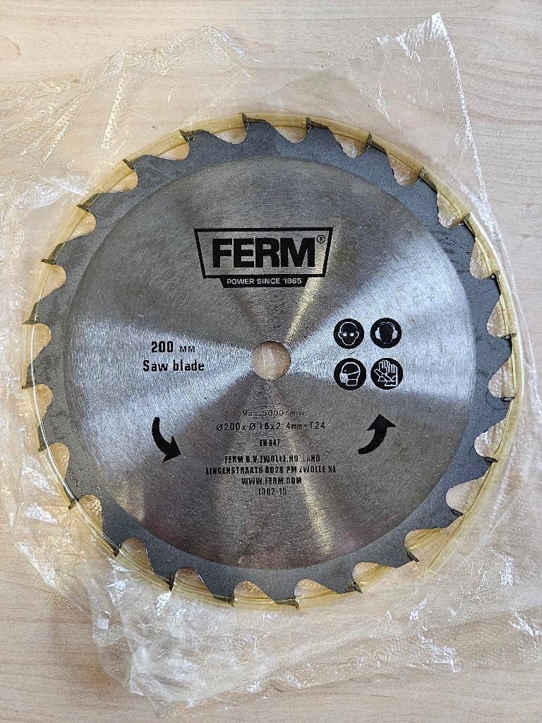 Zaagblad 200mm Asgat 16mm 24 TCT tanden voor hout, Ophalen of Verzenden, Nieuw