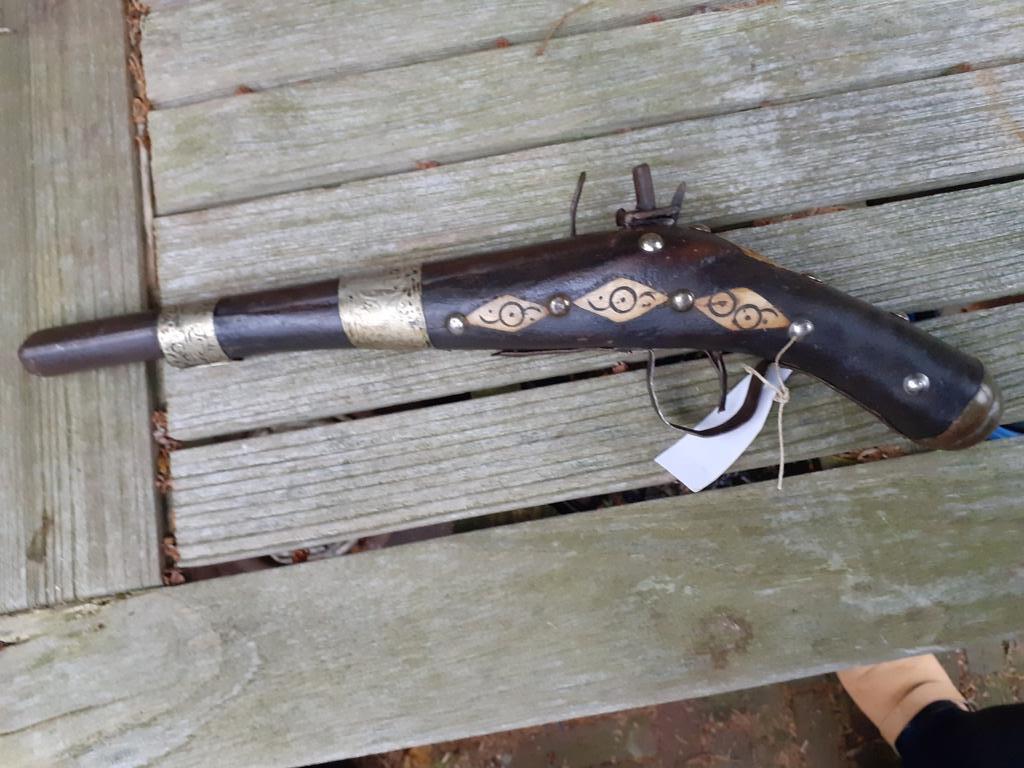 Antiek Oriëntaals Vuursteenpistool - Vrijgesteld/Onklaar, Ophalen of Verzenden