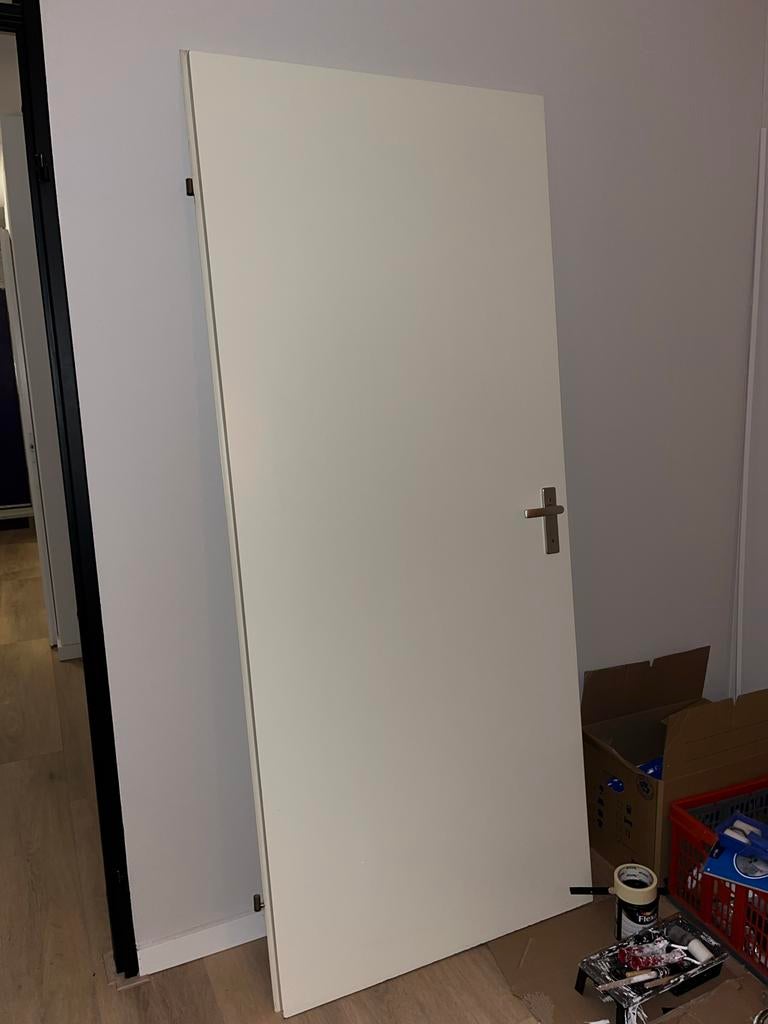 Opdekdeur - 83 x 201,5 cm, Doe-het-zelf en Verbouw, Deuren en Horren, Ophalen, Gebruikt, 80 tot 100 cm, Binnendeur