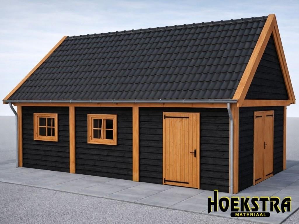 Complete Douglas schuur 10x5mtr! ACTIE! Compleet €11.950,, Tuin en Terras, Ophalen, Schuur, Nieuw, Zonder ramen