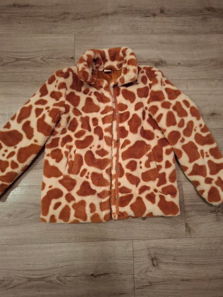 Bontjas 146/152, Meisje, Ophalen of Verzenden, Zo goed als nieuw, Hema