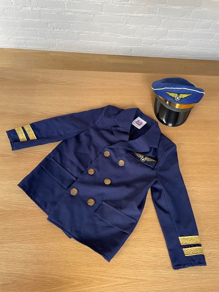 Pilotenpak Carnaval maat ca. 6 jr, Kinderen en Baby's, Carnavalskleding en Verkleedspullen, Ophalen, Zo goed als nieuw, Jongen of Meisje