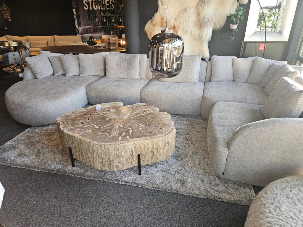 Salontafel versteend hout patrified wood, Nieuw, Minder dan 50 cm, Rechthoekig, 50 tot 100 cm