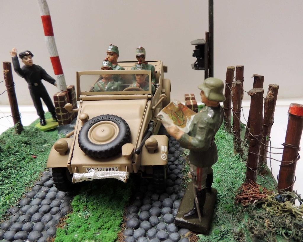 elastolin Kübelwagen Gendarmerie (in Dienstanzug), Ophalen of Verzenden