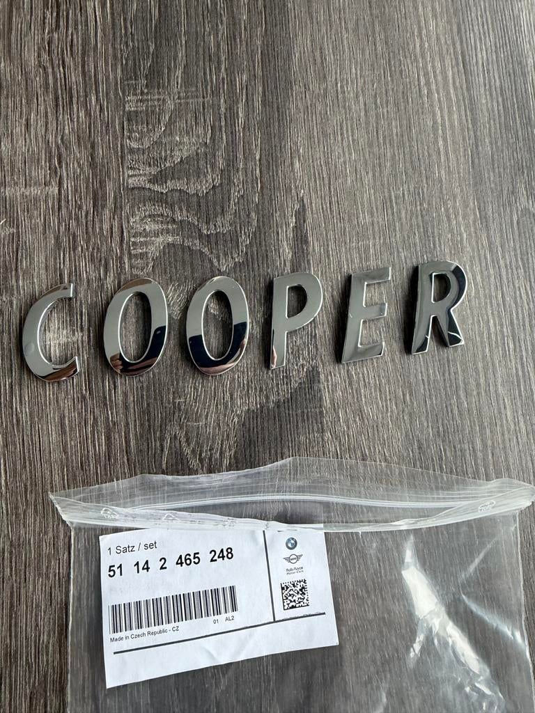 Mini Cooper Embleem als nieuw Chrome origineel mini, Auto-onderdelen, Ophalen of Verzenden, Nieuw, Mini