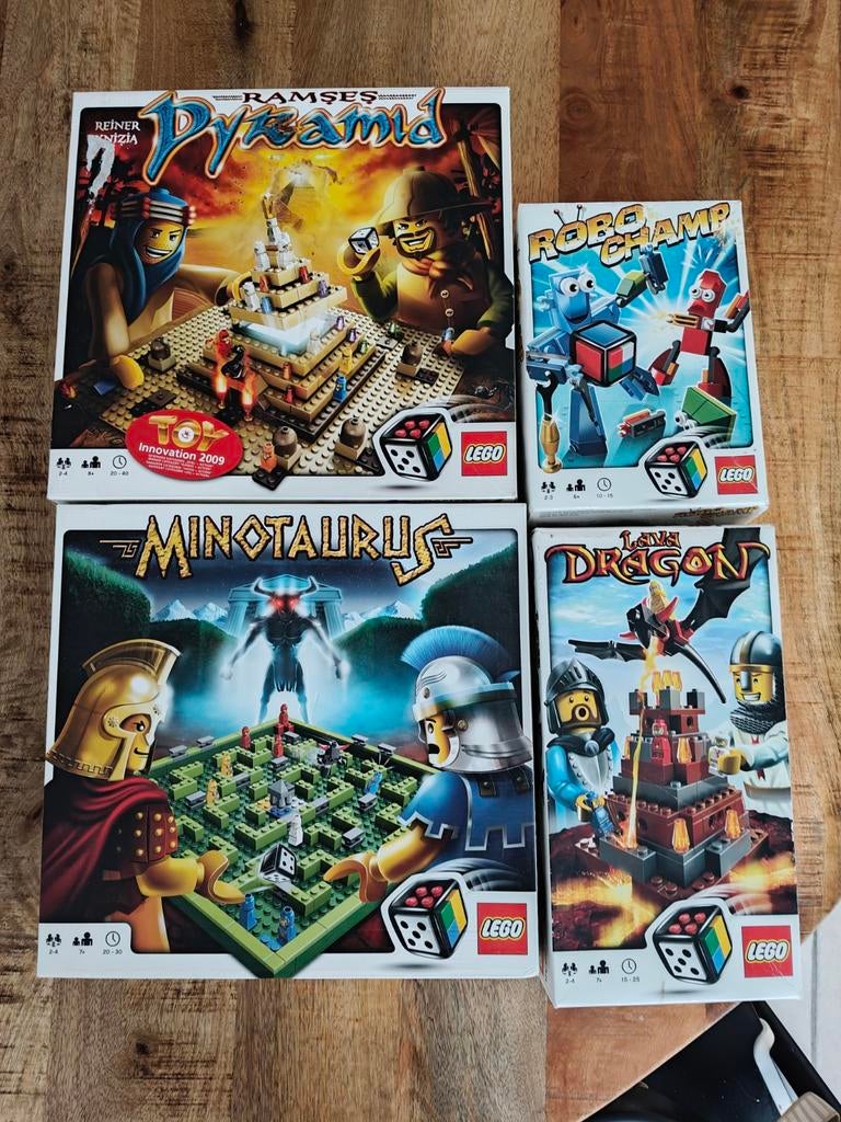 LEGO bordspellen  (minotaurs, pyramid, robo, dragon)Alle vie, Ophalen of Verzenden, Zo goed als nieuw