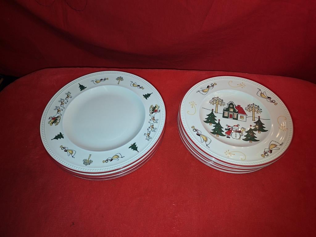 Wedgwood Windsor Christmas AH Kerst Ontbijt en Gebaks Bord, Huis en Inrichting, Ophalen of Verzenden, Nieuw, Wedgwood, Bord(en)