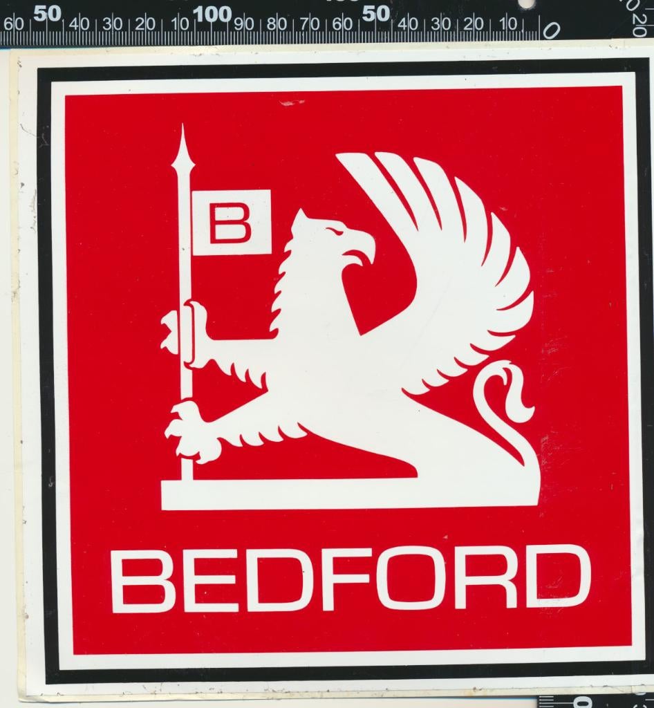 Sticker: Bedford, Ophalen of Verzenden, Zo goed als nieuw, Bedrijf of Vereniging