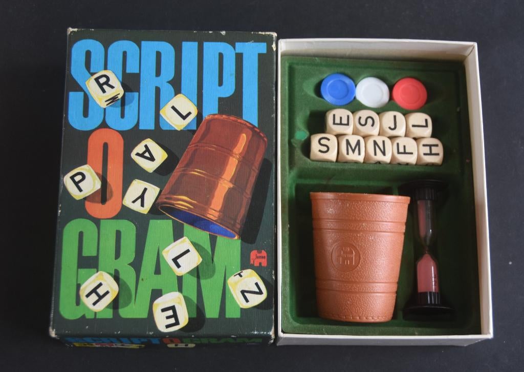 Jumbo Script-o-gram spel Scriptogram letterspel, Verzenden, Gebruikt