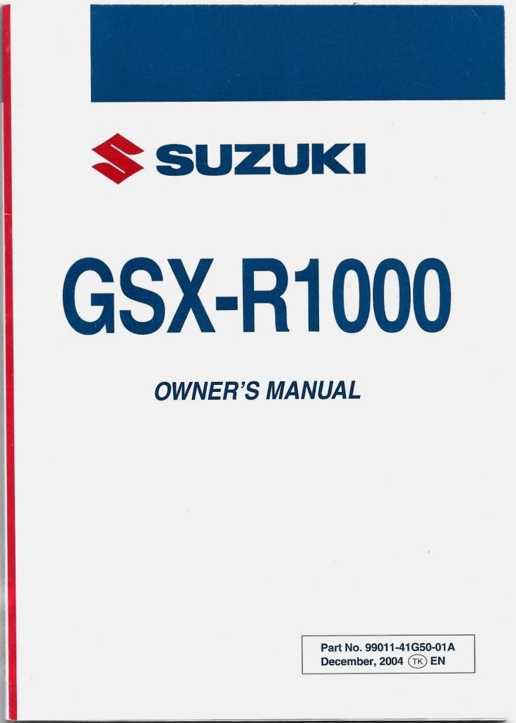 GSX R1000 manual handleiding (6229z) motor, Motoren, Ophalen of Verzenden, Suzuki