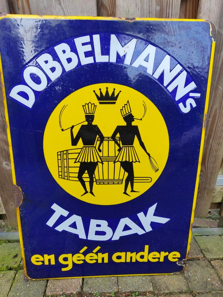 Emaille Reclamebord Louis Dobbelman Rdam 1930-1940, Ophalen of Verzenden