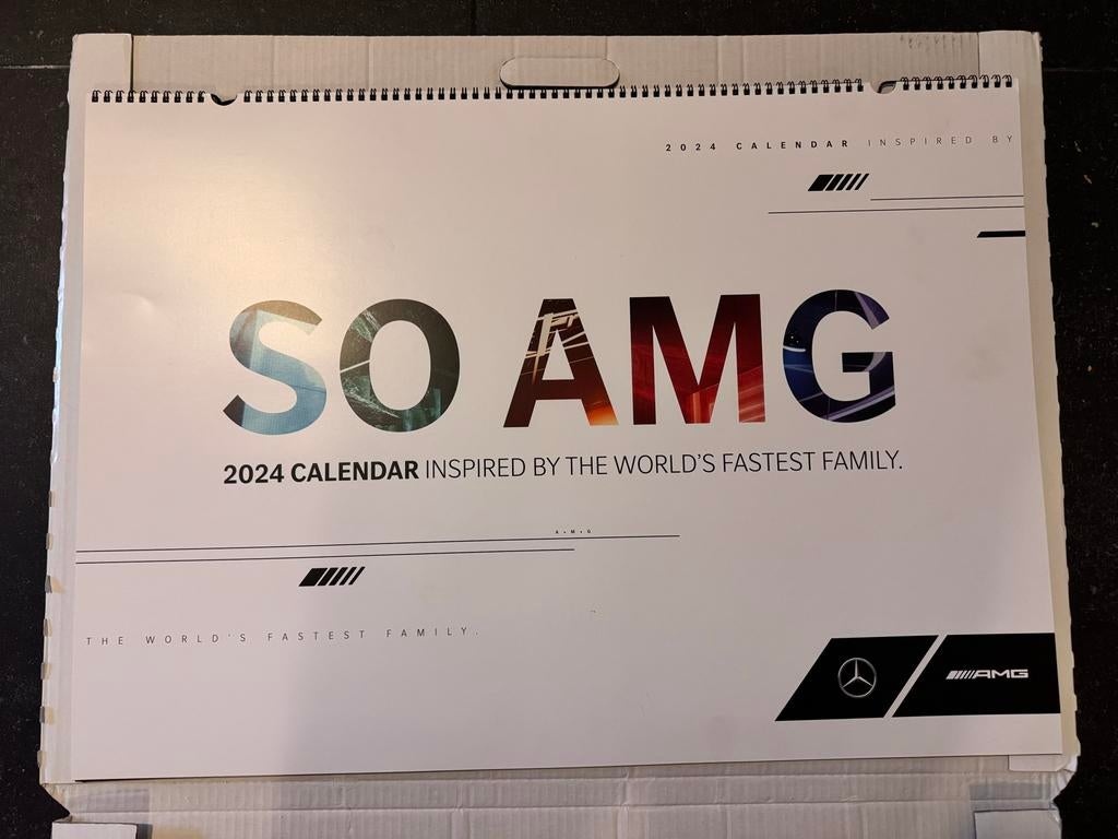 AMG Mercedes Benz Kalender 2024, Ophalen, Maandkalender, Zo goed als nieuw