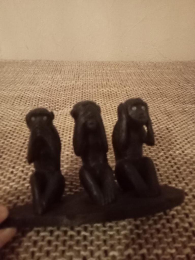 Vintage aapjes horen, zien en zwijgen, Antiek en Kunst, Ophalen of Verzenden