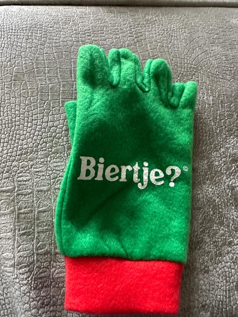 carnaval drie Heineken vingerhandschoenen, Ophalen of Verzenden, Nieuw, Carnaval, Accessoires