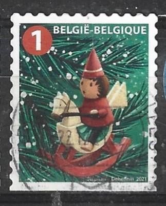 B 193 - 2021 - Belgie/Kerst/onder ongetand, Verzenden, Overige landen, Gestempeld