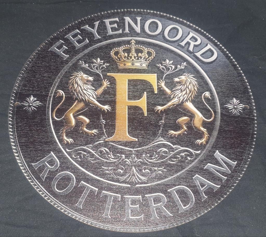 Feyenoord wandbord, gemaakt van hout., Ophalen of Verzenden, Nieuw, Feyenoord, Overige typen