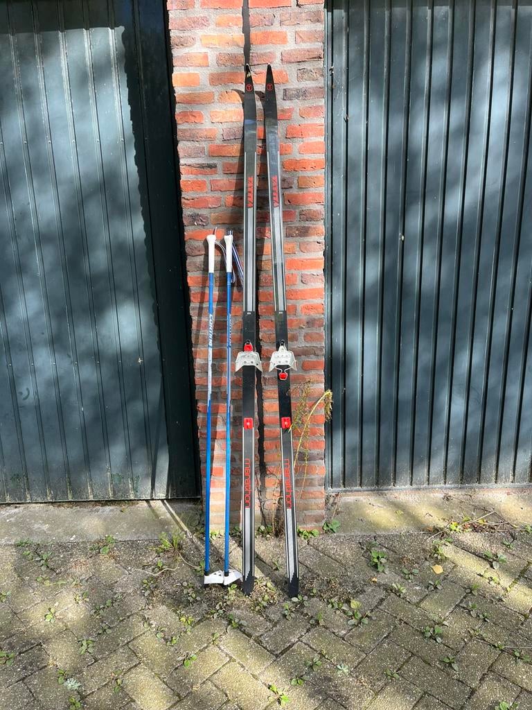 Ski ; langlauf met stokken, Sport en Fitness, Skiën en Langlaufen, Ski's, Ophalen, Overige merken, 180 cm of meer
