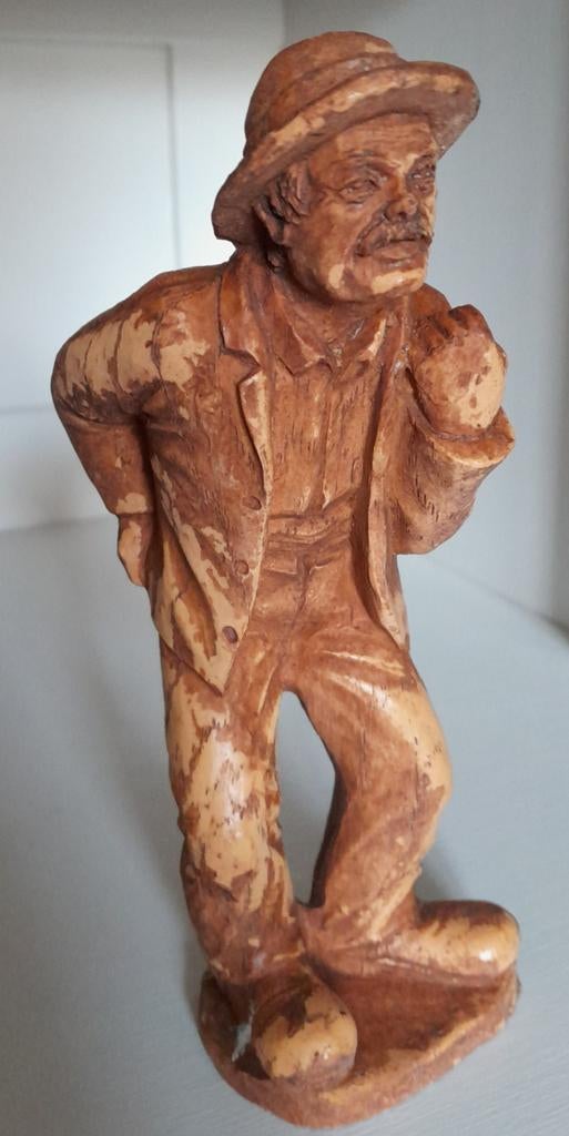 Houtgesneden oude man SIC, Ophalen of Verzenden