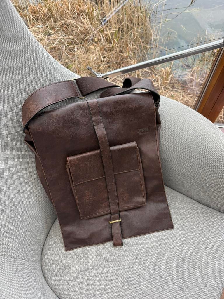 Office bag Esprit, Sieraden, Tassen en Uiterlijk, Tassen | Damestassen, Ophalen of Verzenden, Zo goed als nieuw, Bruin, Handtas