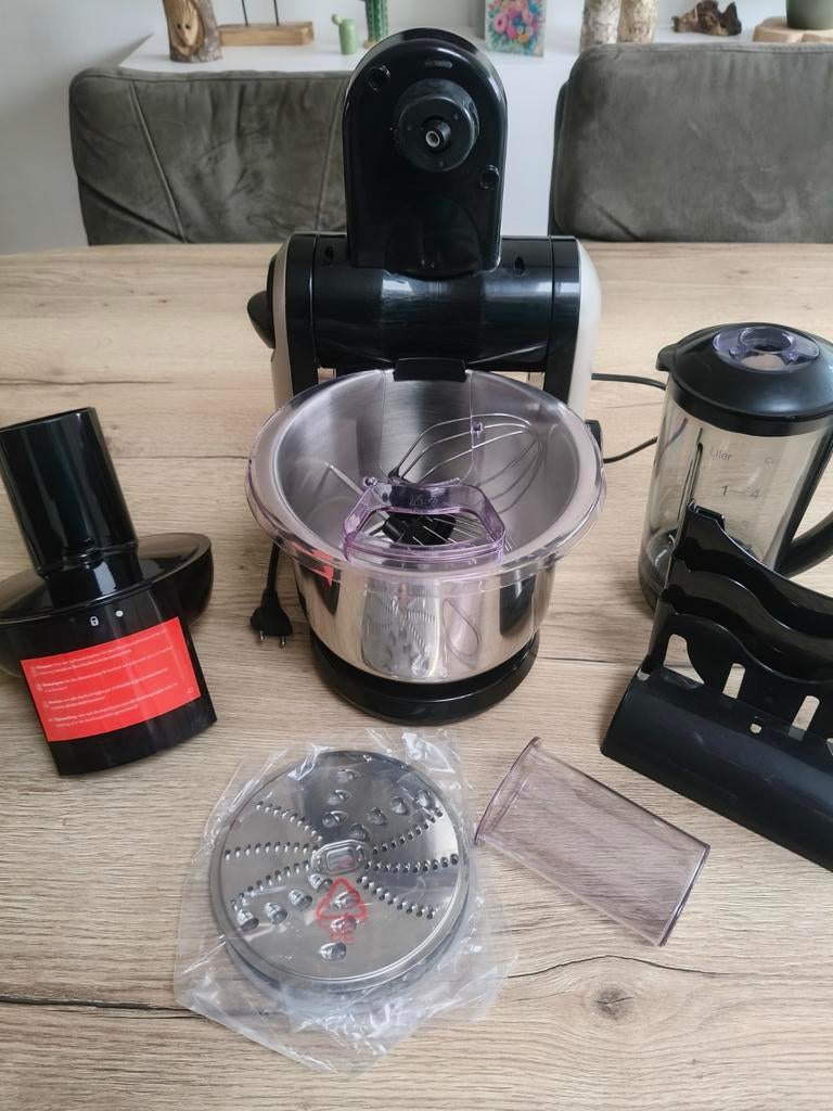 SilverCrest Keukenmachine - Compleet met accessoires!, Witgoed en Apparatuur, Keukenmixers, Zo goed als nieuw, 2 tot 3 liter, 3 snelheden of meer