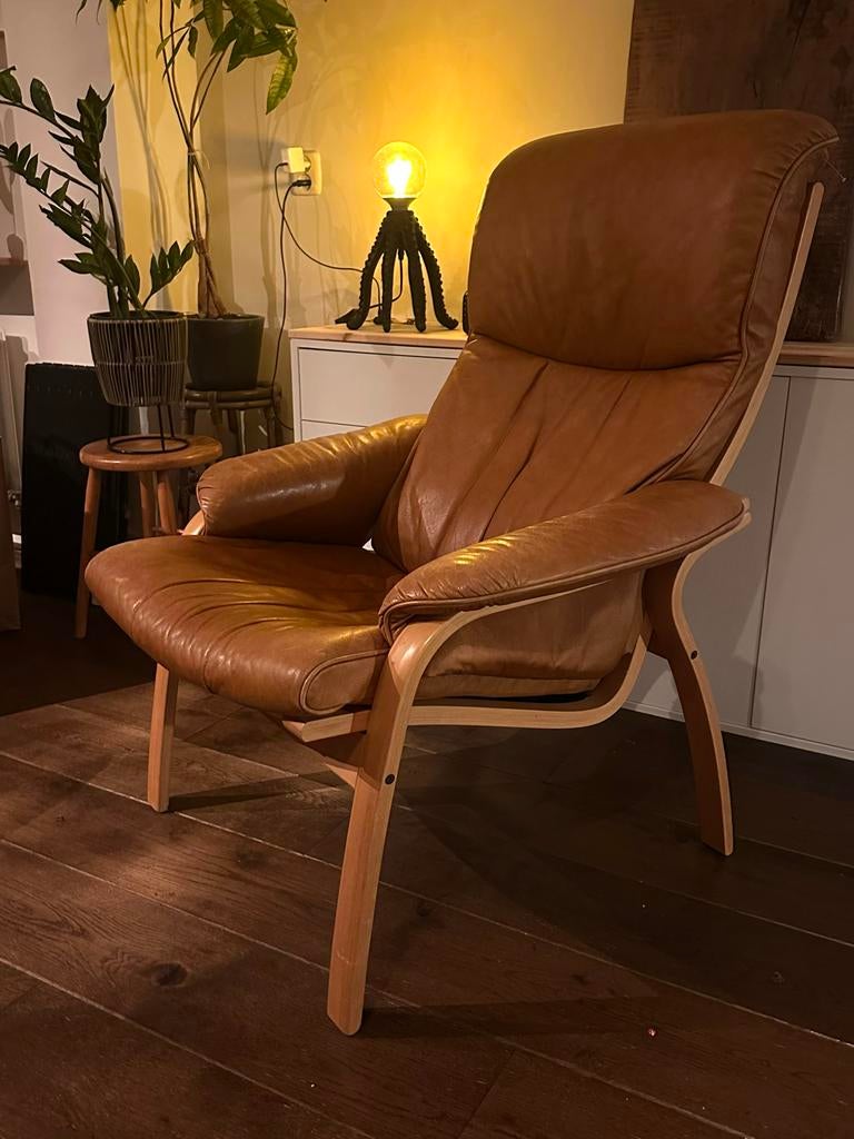 Vintage Skalma Deense Design Stoel Bentwood, Ophalen, Minder dan 50 cm, Gebruikt, Minder dan 75 cm