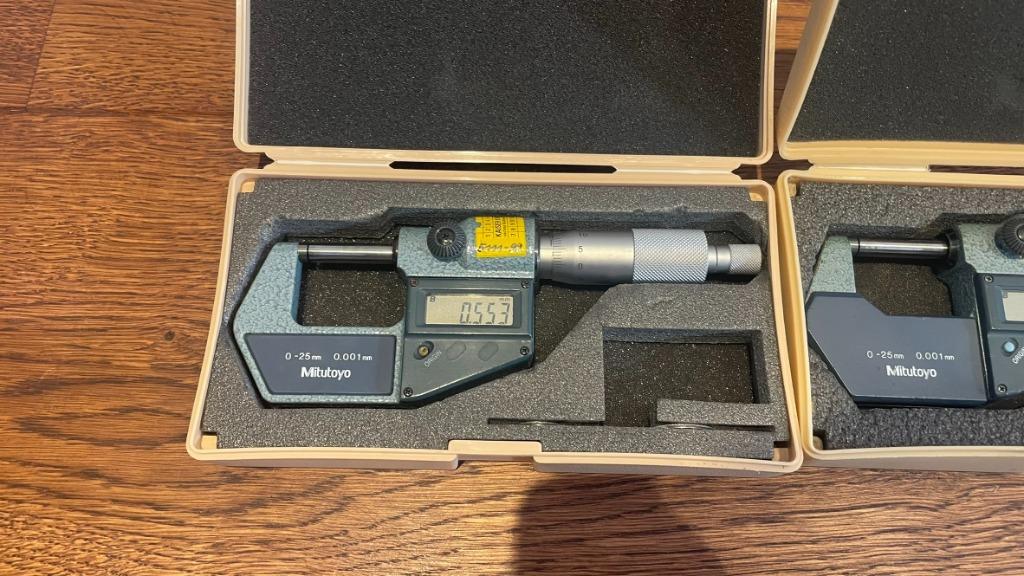 Mitutoyo 293-521 0-25 0,001 schroefmaat micrometer draaibank, -, Nieuw, Ophalen of Verzenden, Mitutoyo B.V.