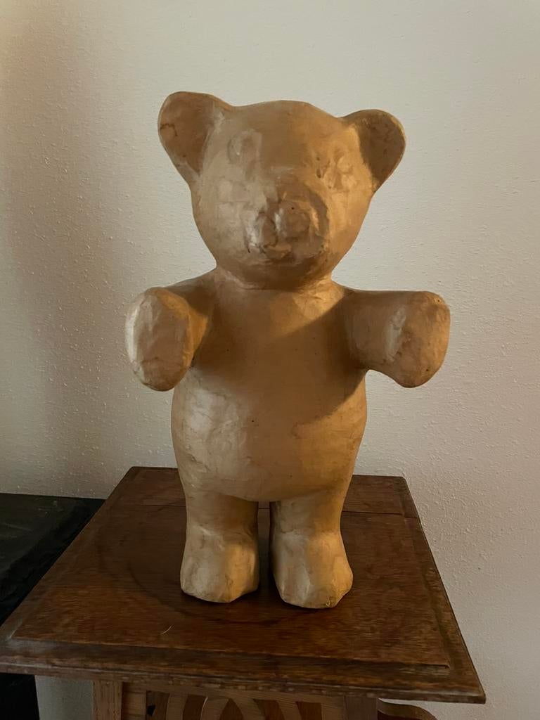 Papier Mache Teddybeer, Ophalen of Verzenden
