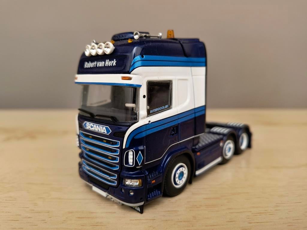 Tekno Scania Robert Van Herk, Ophalen of Verzenden, Zo goed als nieuw, Bus of Vrachtwagen, Tekno