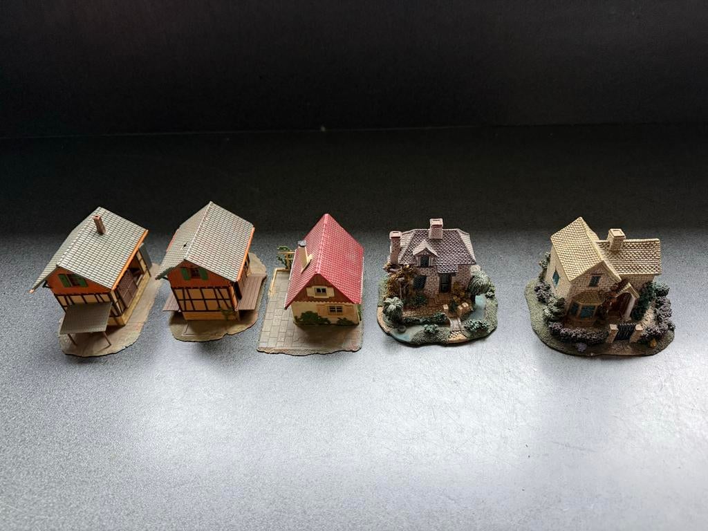 Modelspoor H0 huisjes - Diverse materialen, Ophalen of Verzenden, Gebruikt