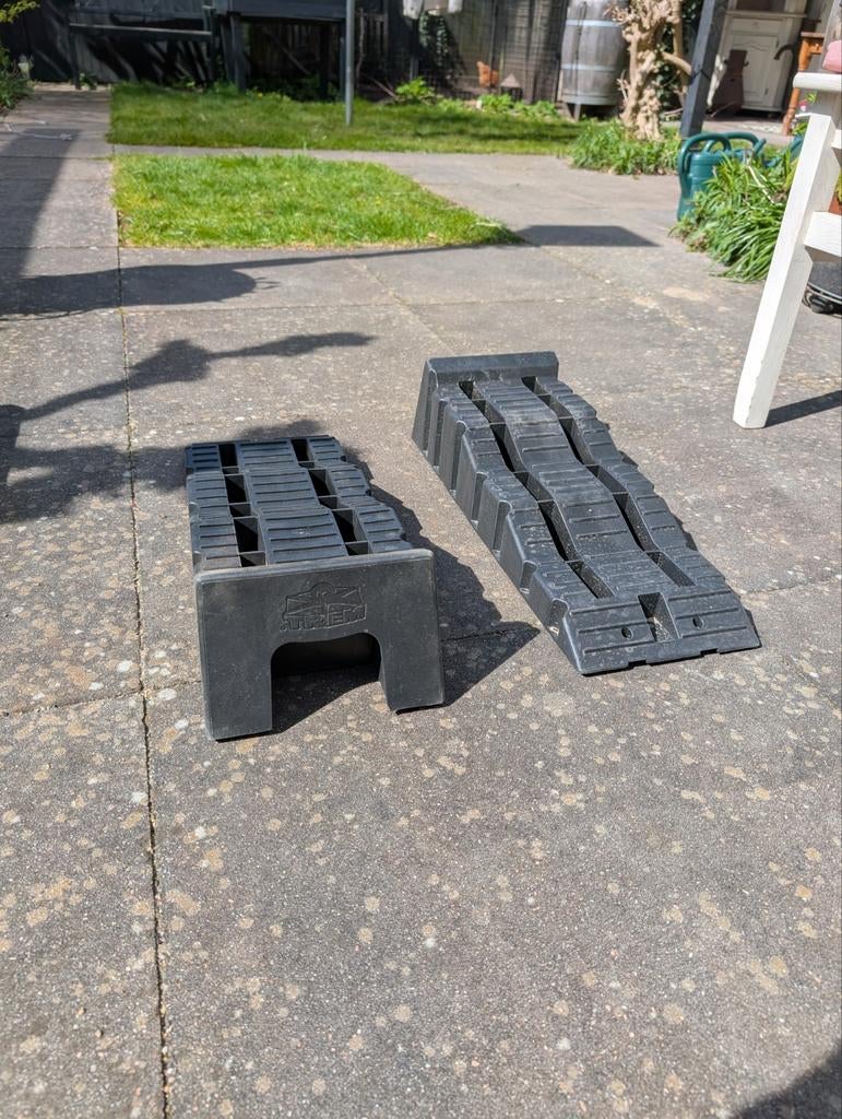 Z.g.a.n. Oprijblokken voor camper of caravan met draagtas, Ophalen, Gebruikt