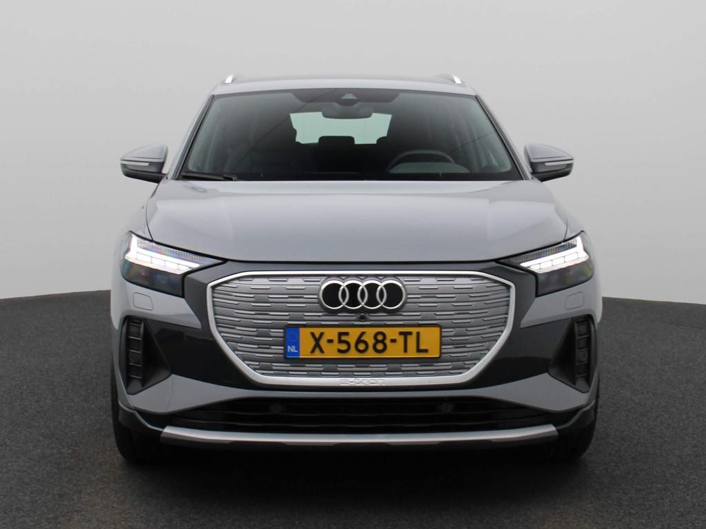 Audi Q4 e-tron 40 Advanced edition 77 kWh | Parkeerhulp acht, Auto's, Automaat, 12 maanden, Zwart, Q4 e-tron