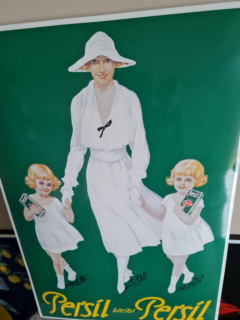 Emaille bord persil, Ophalen of Verzenden, Reclamebord