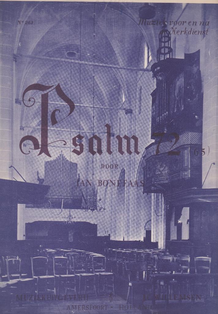 JAN BONEFAAS - PSALM 72 ( 65 ), Ophalen of Verzenden, Gebruikt, Artiest of Componist, Religie en Gospel