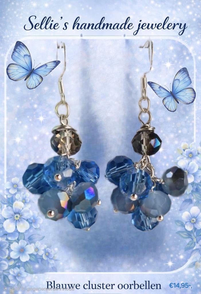🦋 Sellie's handmade jewelery 🦋, Ophalen of Verzenden, Nieuw, Blauw, Overige materialen