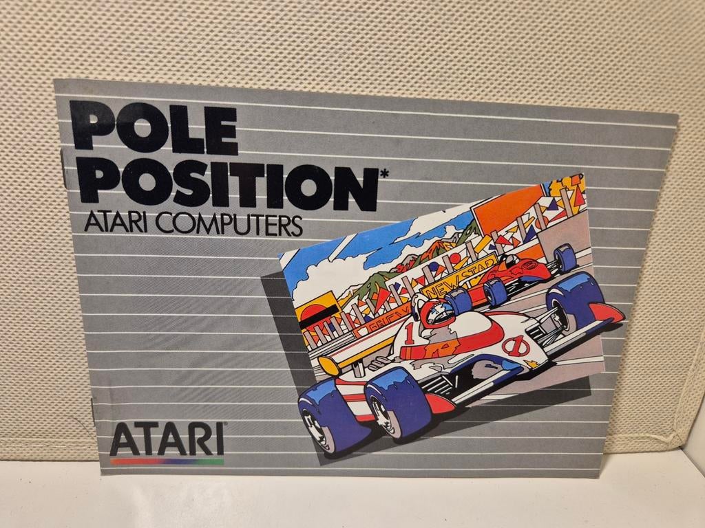 Boekje van Pole Position Atari XL/XE, 1 speler, Ophalen of Verzenden, Zo goed als nieuw, Vanaf 3 jaar