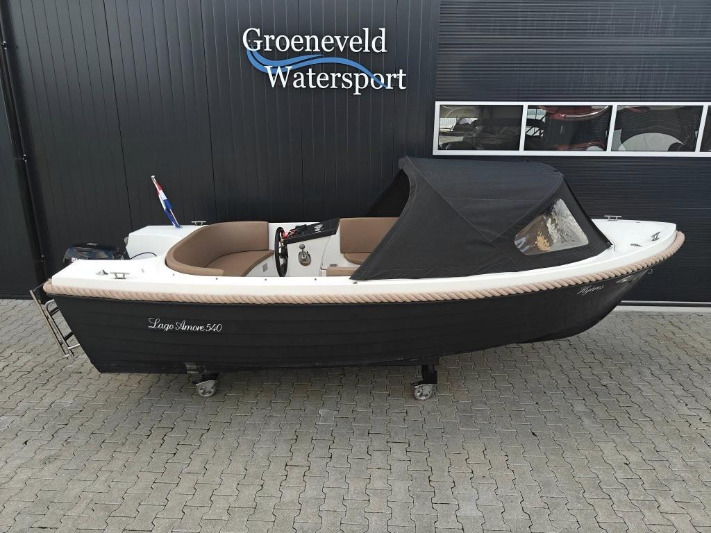Lago Amore 540 - 15 pk Suzuki | Full option | Power tilt, Watersport en Boten, Sloepen, Gebruikt, 10 tot 30 pk, 3 tot 6 meter