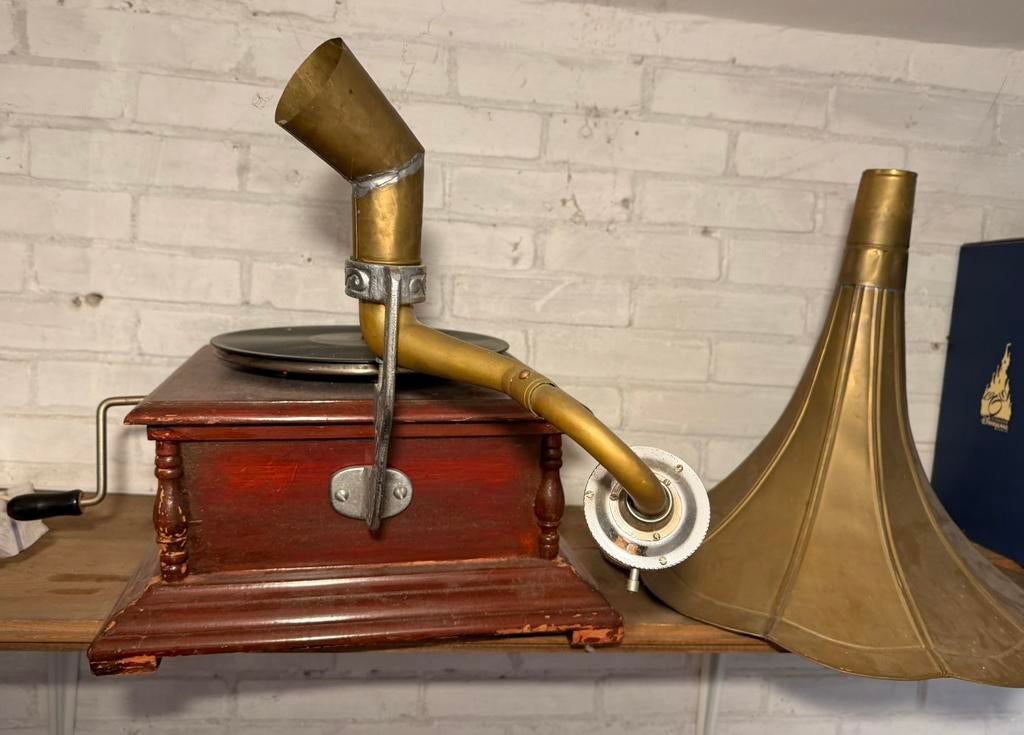 Antieke grammofoon, Ophalen of Verzenden