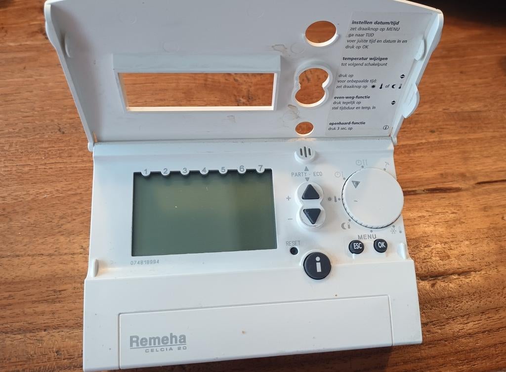 Remeha Celcia 20 Thermostaat - Gebruikt, Ophalen of Verzenden, Gebruikt